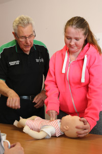 ubliee Court tenant learning first aids skills