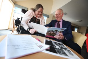 Claire Rabbetts with Bill Midgley, Chair of Leazes Homes